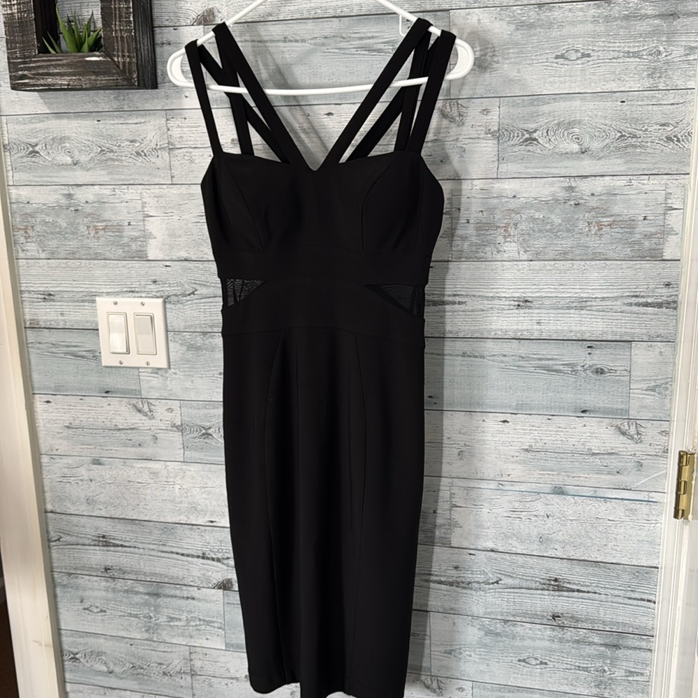 XSCAPE BLACK BODYCON DRESS - Picture 4 of 10